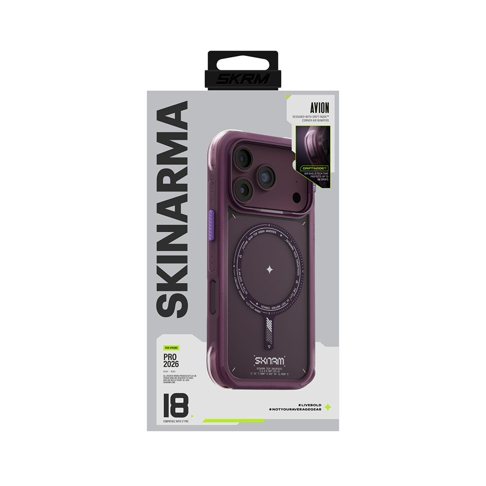Apple iPhone 18 Pro Max Kılıf M-Safe Şarj Özellikli Airbag Tasarımlı Skinarma Avion Kapak