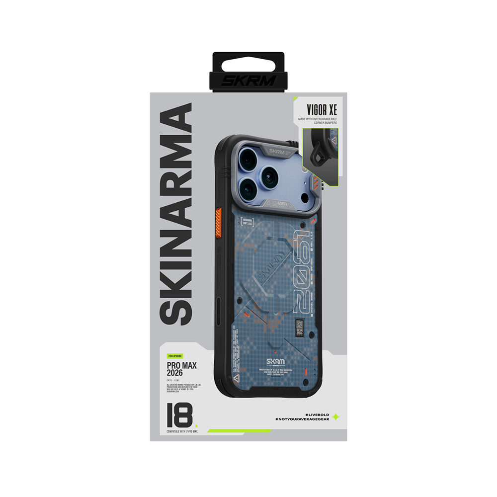 Apple iPhone 18 Pro Max Kılıf M-Safe Şarj Özellikli Airbag Tasarımlı Skinarma Vigor XE Kapak