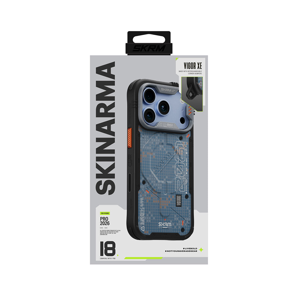 Apple iPhone 18 Pro Max Kılıf M-Safe Şarj Özellikli Airbag Tasarımlı Skinarma Vigor XE Kapak