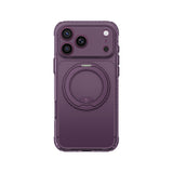 Apple iPhone 18 Pro Max Kılıf M-Safe Şarj Özellikli Airbag Tasarımlı Standlı Lens Korumalı AmazingThing Titan Pro MagSpin Kapak