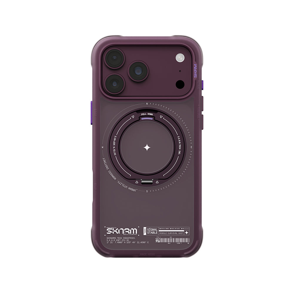 Apple iPhone 18 Pro Max Kılıf M-Safe Şarj Özellikli Airbag Tasarımlı Standlı Skinarma Atlas Kapak