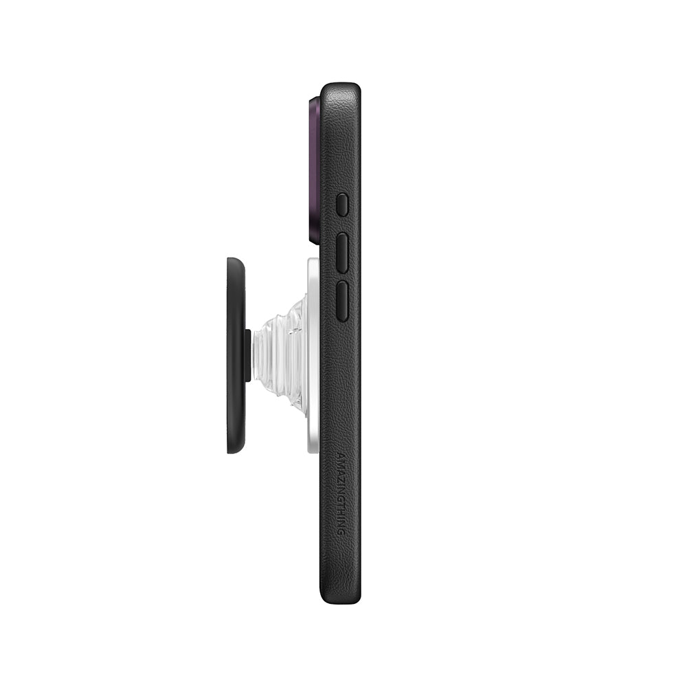 Apple iPhone 18 Pro Max Kılıf M-safe Şarj Özellikli Amazingthing Glamour Allskin Serisi Aynalı Tutucu Standlı Set