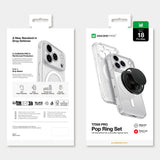 Apple iPhone 18 Pro Max Kılıf M-safe Şarj Özellikli Amazingthing Titan Pro Serisi Pop Ring Standlı Set