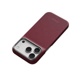 Apple iPhone 18 Pro Max Kılıf M-safe Şarj Özellikli Aramid Karbon Fiber Pitaka Argyle Serisi Kapak