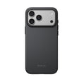 Apple iPhone 18 Pro Max Kılıf M-safe Şarj Özellikli Aramid Karbon Fiber Pitaka Military-Grade Classic Serisi New Logo Black-Grey Twill Kapak