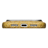 Apple iPhone 18 Pro Max Kılıf M-safe Şarj Özellikli Aramid Karbon Fiber Pitaka Wind Over Wheat Serisi Kapak