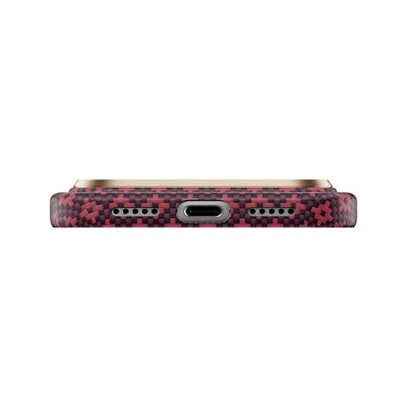 Apple iPhone 18 Pro Max Kılıf M-Safe Şarj Özellikli Benks ArmorAir ArmorGrid Serisi C1 Kevlar Karbon Kapak