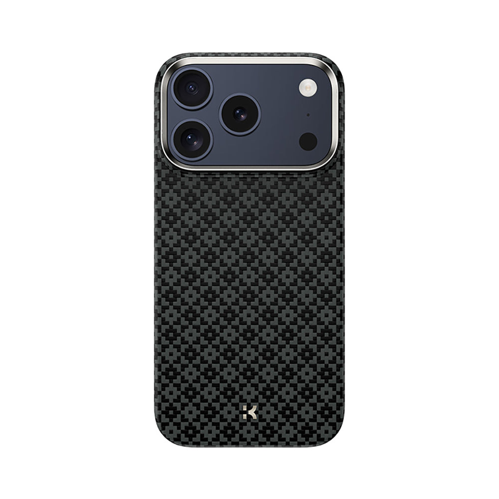 Apple iPhone 18 Pro Max Kılıf M-Safe Şarj Özellikli Benks ArmorAir ArmorGrid Serisi Yükseltilmiş Kamera Çerçevesi C1 Kevlar Karbon Kapak