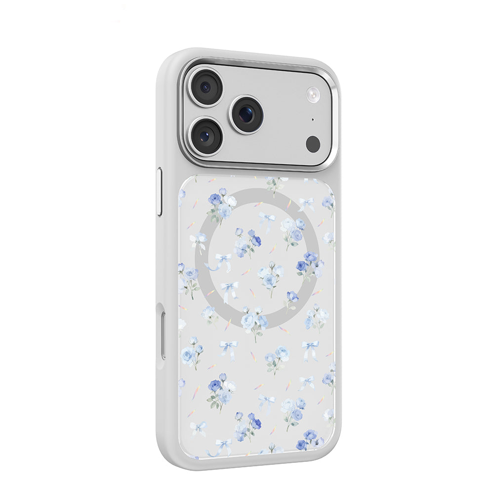 Apple iPhone 18 Pro Max Kılıf M-safe Şarj Özellikli Çiçek Tasarımlı Mutural Flower Serisi Kapak