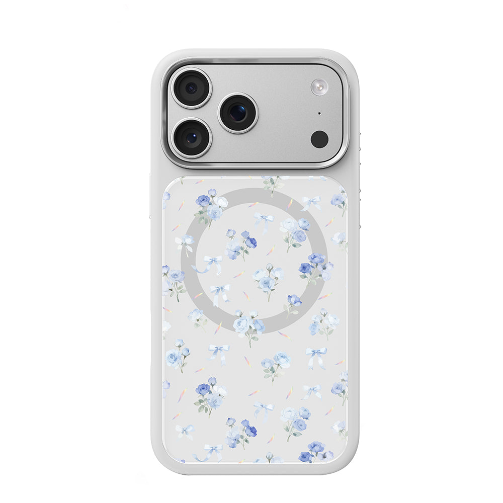 Apple iPhone 18 Pro Max Kılıf M-safe Şarj Özellikli Çiçek Tasarımlı Mutural Flower Serisi Kapak