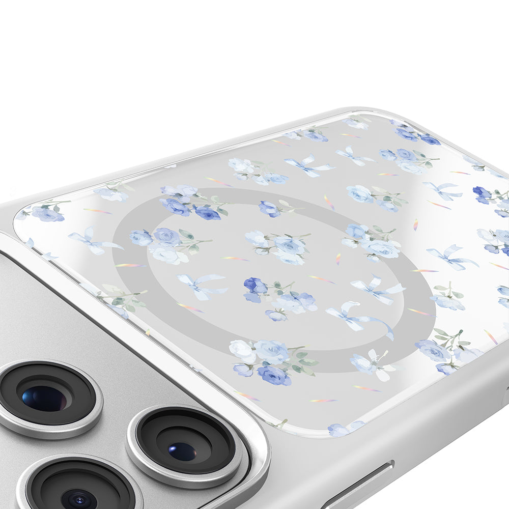 Apple iPhone 18 Pro Max Kılıf M-safe Şarj Özellikli Çiçek Tasarımlı Mutural Flower Serisi Kapak