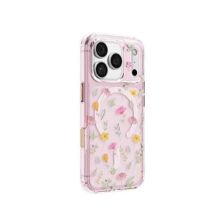 Apple iPhone 18 Pro Kılıf M-safe Şarj Özellikli Çiçekli Tasarım Coehl Evie Serisi Kapak