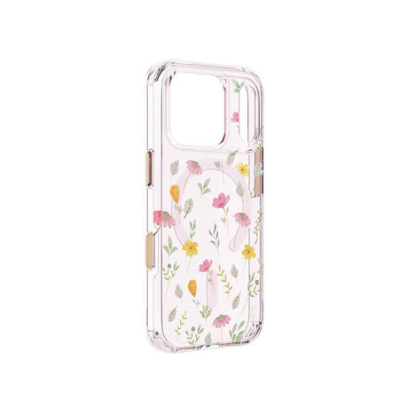 Apple iPhone 18 Pro Kılıf M-safe Şarj Özellikli Çiçekli Tasarım Coehl Evie Serisi Kapak