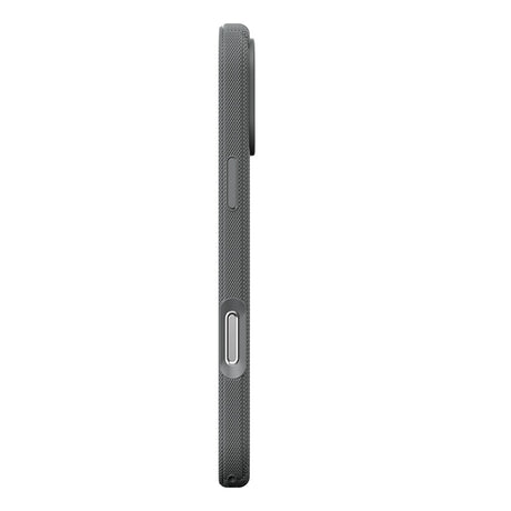 Apple iPhone 18 Pro Max Kılıf M-Safe Şarj Özellikli Çizgi Desenli Kumaş Dokulu Zore Paris Lorin Kapak