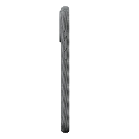 Apple iPhone 18 Pro Max Kılıf M-Safe Şarj Özellikli Çizgi Desenli Kumaş Dokulu Zore Paris Lorin Kapak