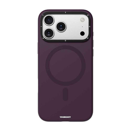 Apple iPhone 18 Pro Max Kılıf M-safe Şarj Özellikli Kamera Standlı Youngkit Bitty Cream Kapak