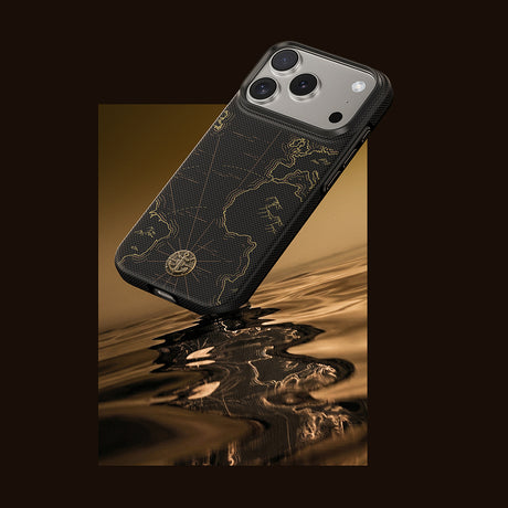 Apple iPhone 18 Pro Max Kılıf M-safe Şarj Özellikli Karbon Fiber Tasarımlı Benks ArmorEdge Air Navigator Kevlar Kapak