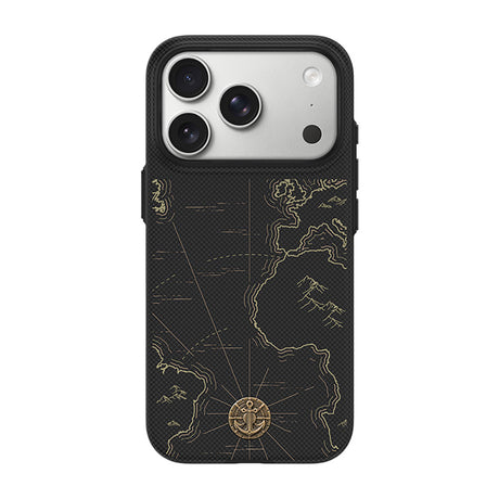 Apple iPhone 18 Pro Max Kılıf M-safe Şarj Özellikli Karbon Fiber Tasarımlı Benks ArmorEdge Air Navigator Kevlar Kapak