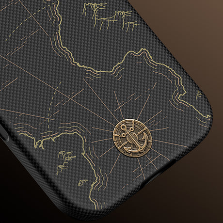 Apple iPhone 18 Pro Max Kılıf M-safe Şarj Özellikli Karbon Fiber Tasarımlı Benks ArmorEdge Air Navigator Kevlar Kapak