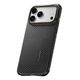 Apple iPhone 18 Pro Max Kılıf M-safe Şarj Özellikli Metal Kamera Çerçeveli Raptic Aramid Dual Karbon Fiber Mondrian Serisi Kapak