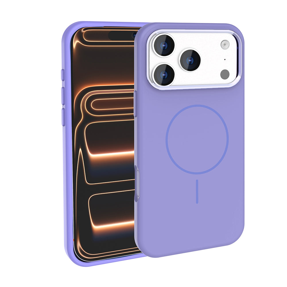 Apple iPhone 18 Pro Max Kılıf M-Safe Şarj Özellikli Metal Kamera Çerçeveli Zore Edi Silikon Kapak