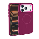 Apple iPhone 18 Pro Max Kılıf M-Safe Şarj Özellikli Metal Kamera Çerçeveli Zore Edi Silikon Kapak