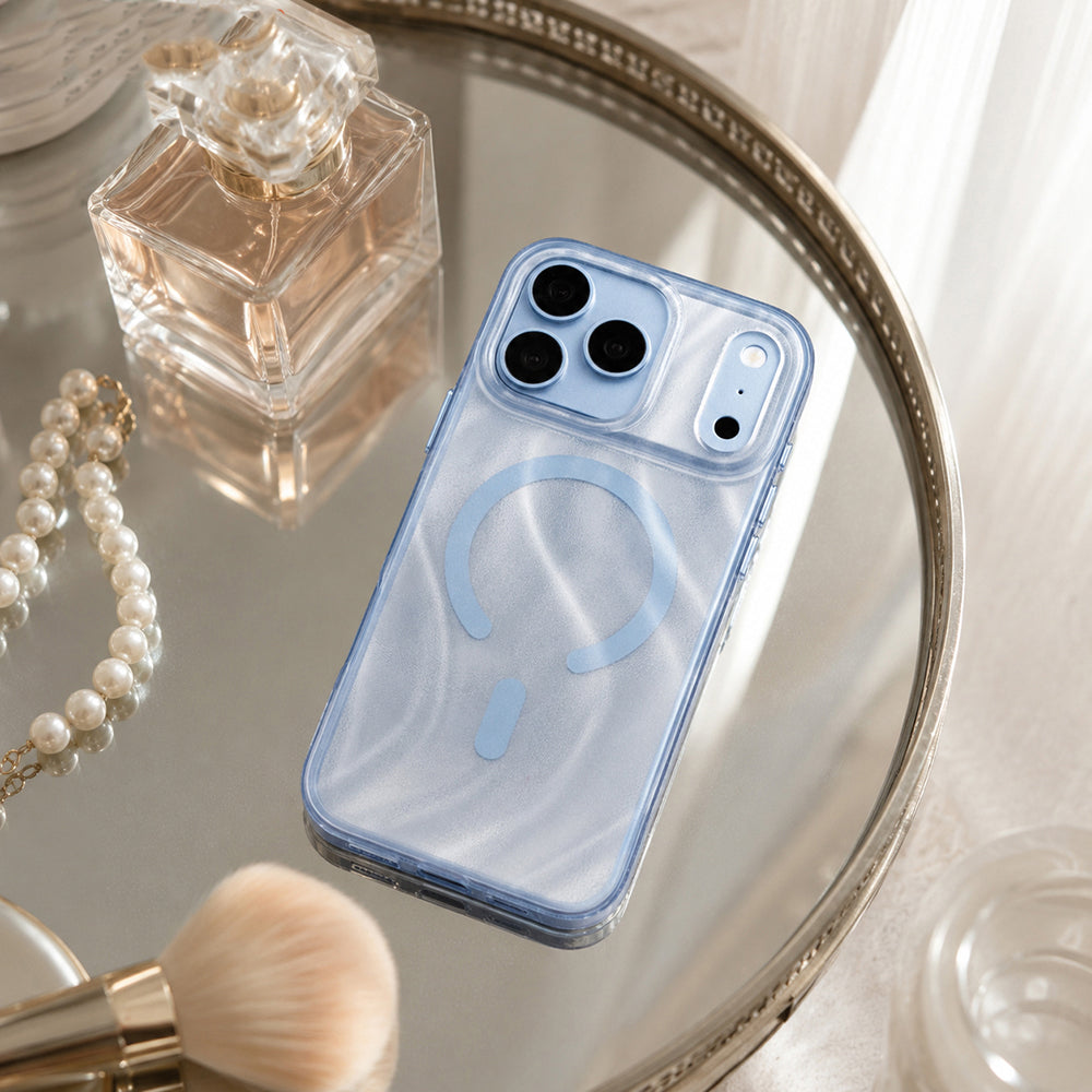 Apple iPhone 18 Pro Max Kılıf M-safe Şarj Özellikli Mutural Glow Desert Serisi Kapak