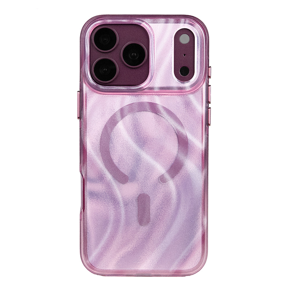 Apple iPhone 18 Pro Max Kılıf M-safe Şarj Özellikli Mutural Glow Desert Serisi Kapak