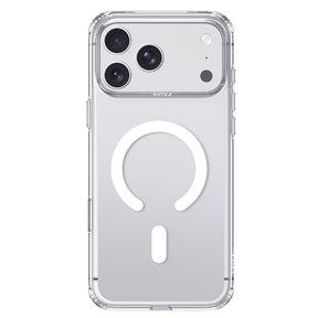 Apple iPhone 18 Pro Max Kılıf M-Safe Şarj Özellikli Raptic Air Clear Serisi Airbagli Kapak