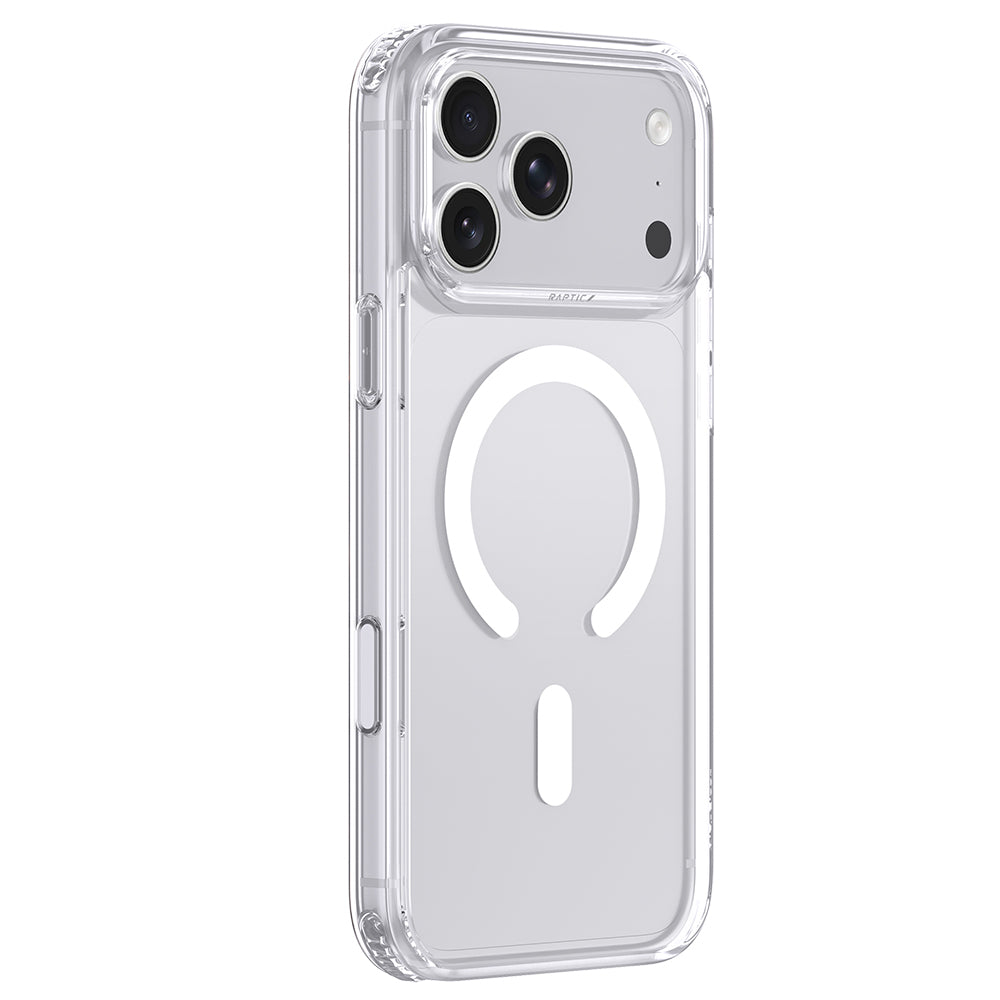 Apple iPhone 18 Pro Max Kılıf M-Safe Şarj Özellikli Raptic Air Clear Serisi Airbagli Kapak