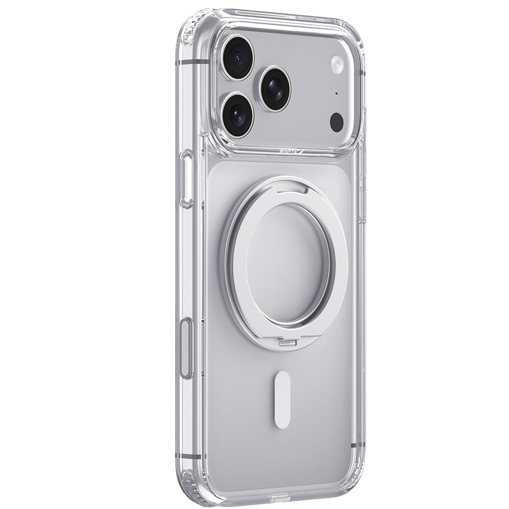 Apple iPhone 18 Pro Max Kılıf M-safe Şarj Özellikli Raptic Air Stand Serisi Aynalı Arka Yüzey Standlı Kapak