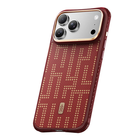 Apple iPhone 18 Pro Max Kılıf M-safe Şarj Özellikli Raptic Aramid Dual Grid Serisi Karbon Kapak