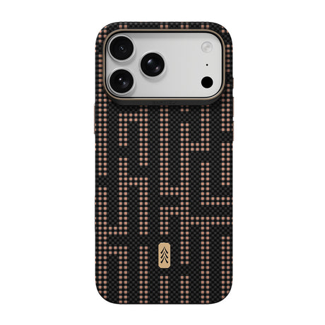 Apple iPhone 18 Pro Max Kılıf M-safe Şarj Özellikli Raptic Aramid Dual Ultra Grid Serisi Karbon Kapak