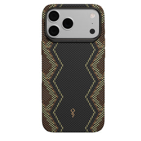 Apple iPhone 18 Pro Max Kılıf M-safe Şarj Özellikli Raptic Aramid Dual Ultra Scepter Serisi Karbon Kapak