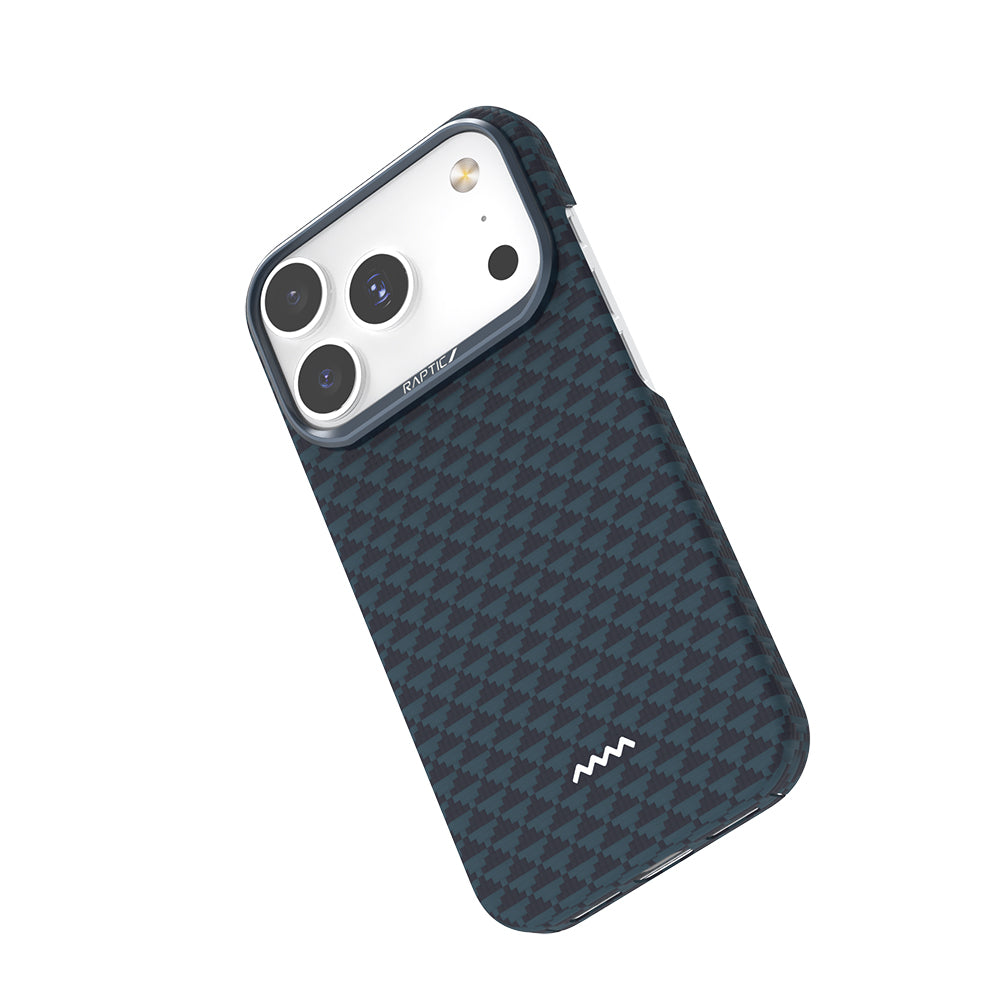 Apple iPhone 18 Pro Max Kılıf M-safe Şarj Özellikli Raptic Aramid Skin Origin Serisi Karbon Kapak