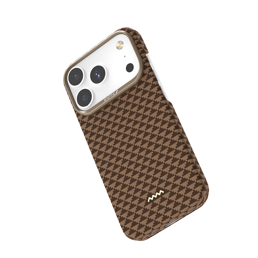 Apple iPhone 18 Pro Max Kılıf M-safe Şarj Özellikli Raptic Aramid Skin Origin Serisi Karbon Kapak
