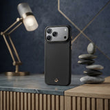 Apple iPhone 18 Pro Max Kılıf M-safe Şarj Özellikli Raptic Aramid Skin Reynis Serisi Karbon Kapak