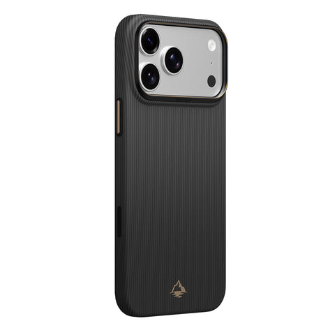 Apple iPhone 18 Pro Max Kılıf M-safe Şarj Özellikli Raptic Aramid Skin Reynis Serisi Karbon Kapak
