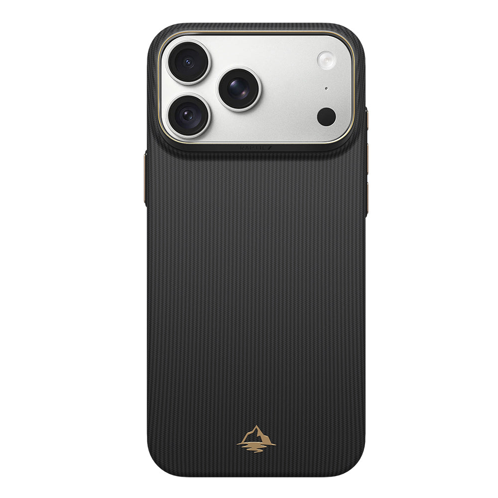 Apple iPhone 18 Pro Max Kılıf M-safe Şarj Özellikli Raptic Aramid Skin Reynis Serisi Karbon Kapak