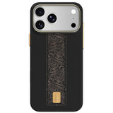 Apple iPhone 18 Pro Max Kılıf M-safe Şarj Özellikli Raptic Aramid Skin Rise Serisi 24 Ayar Altın Kaplamalı Karbon Kapak