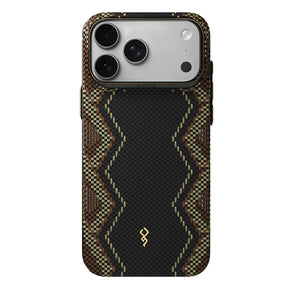 Apple iPhone 18 Pro Max Kılıf M-safe Şarj Özellikli Raptic Aramid Skin Scepter Serisi Karbon Kapak