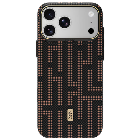 Apple iPhone 18 Pro Max Kılıf M-safe Şarj Özellikli Raptic Aramid Skin Serisi Karbon Kapak
