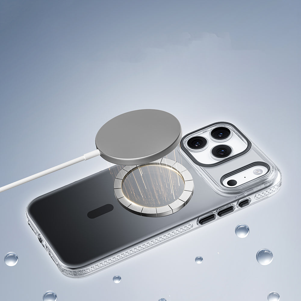 Apple iPhone 18 Pro Max Kılıf M-safe Şarj Özellikli Sararmaya Karşı Dayanıklı Mutural Icesense Serisi Kapak