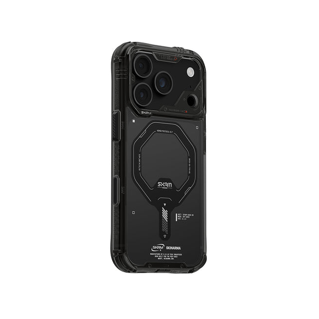 Apple iPhone 18 Pro Max Kılıf M-safe Şarj Özellikli Şeffaf Airbag Tasarımlı Skinarma Saido Mag-Charge Kapak