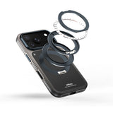 Apple iPhone 18 Pro Max Kılıf M-safe Şarj Özellikli Sert PC Wlons Arvox Standlı Kapak
