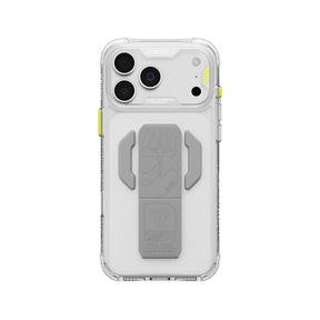 Apple iPhone 18 Pro Max Kılıf M-safe Şarj Özellikli Teknoloji Desenli Skinarma Helio CE Mag Charge Standlı Kapak