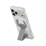 Apple iPhone 18 Pro Max Kılıf M-safe Şarj Özellikli Teknoloji Desenli Skinarma Helio CE Mag Charge Standlı Kapak
