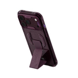 Apple iPhone 18 Pro Max Kılıf M-safe Şarj Özellikli Teknoloji Desenli Skinarma Helio CE Mag Charge Standlı Kapak
