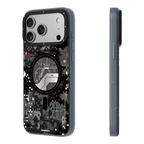 Apple iPhone 18 Pro Max Kılıf M-Safe Şarj Özellikli Youngkit Camouflage Sykell Serisi Kapak