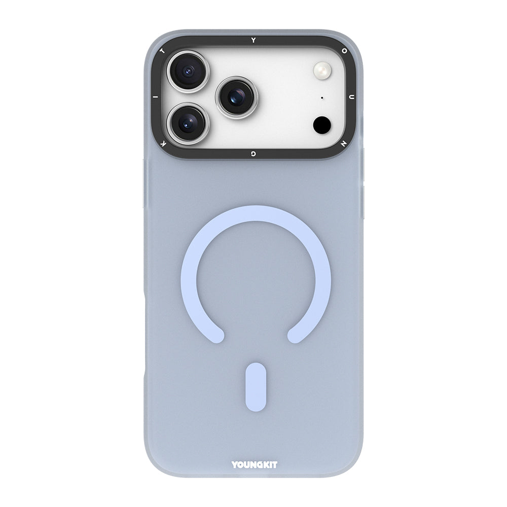 Apple iPhone 18 Pro Max Kılıf M-safe Şarj Özellikli Youngkit Hidden Sand Serisi Kapak